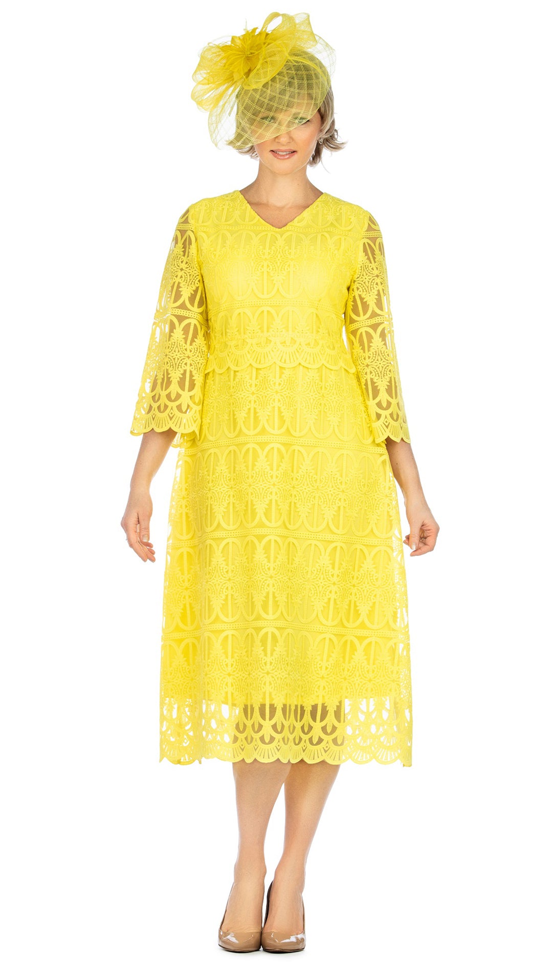 Giovanna Dress D1520-Yellow | Church ...